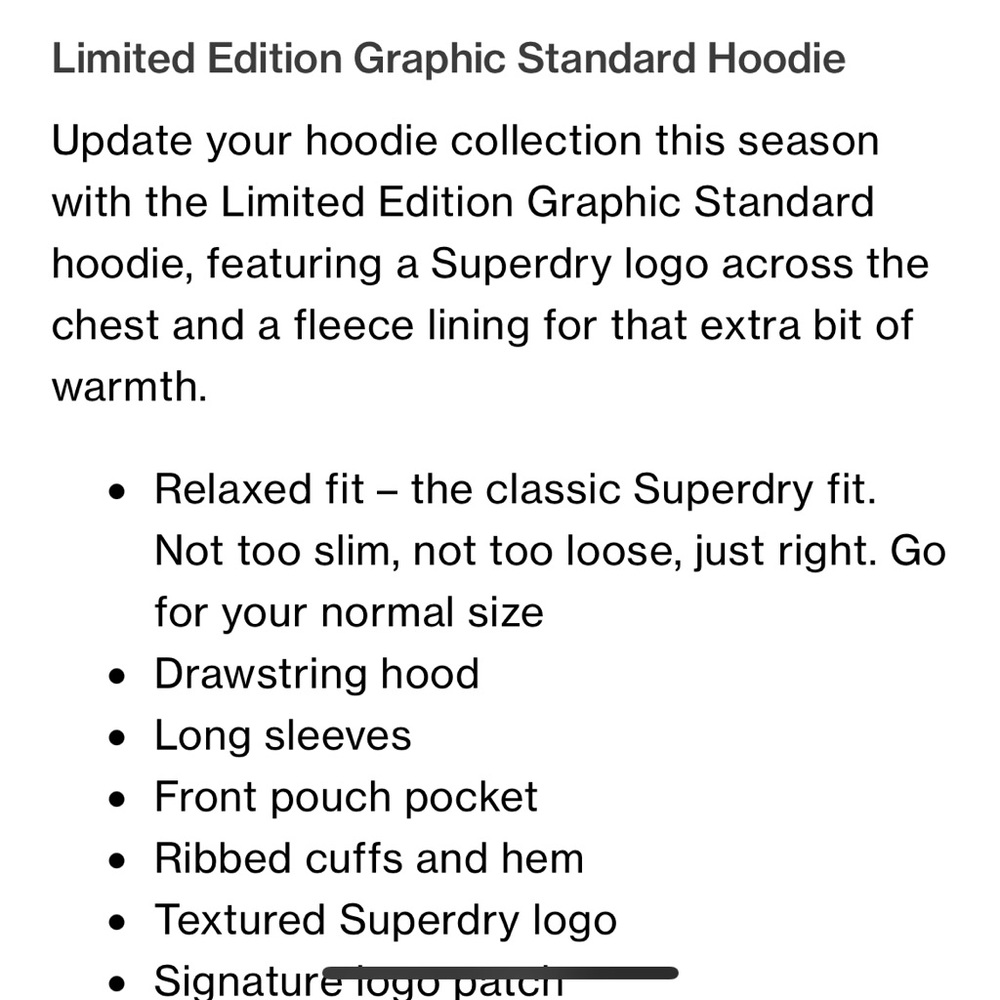 Superdry Limited Edition Graphic Design Hoodie - Picture 8 of 9